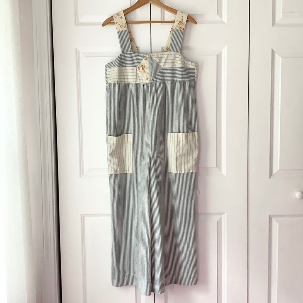 NWT Madewell Denim Project Patch Jumpsuit Sz Small